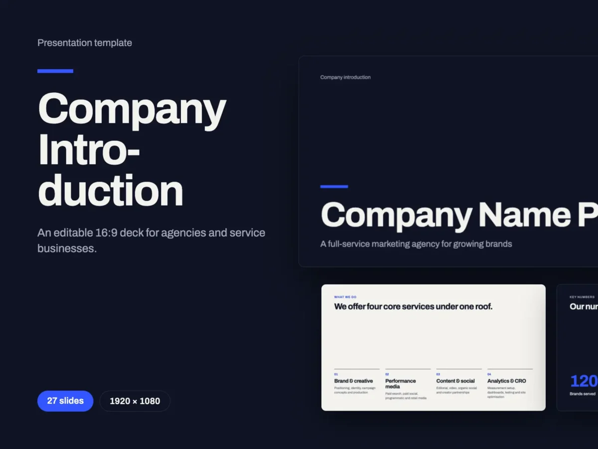 Company Introduction PowerPoint Presentation Template