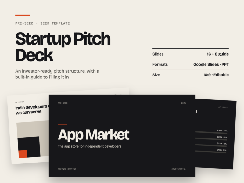 App Startup Pitch Deck Template