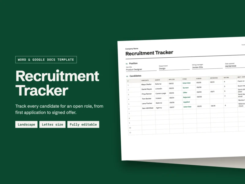 Recruitment Tracker